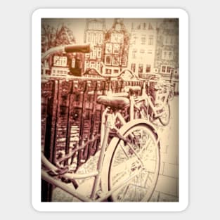 Bicyclettes Amsterdam Sticker